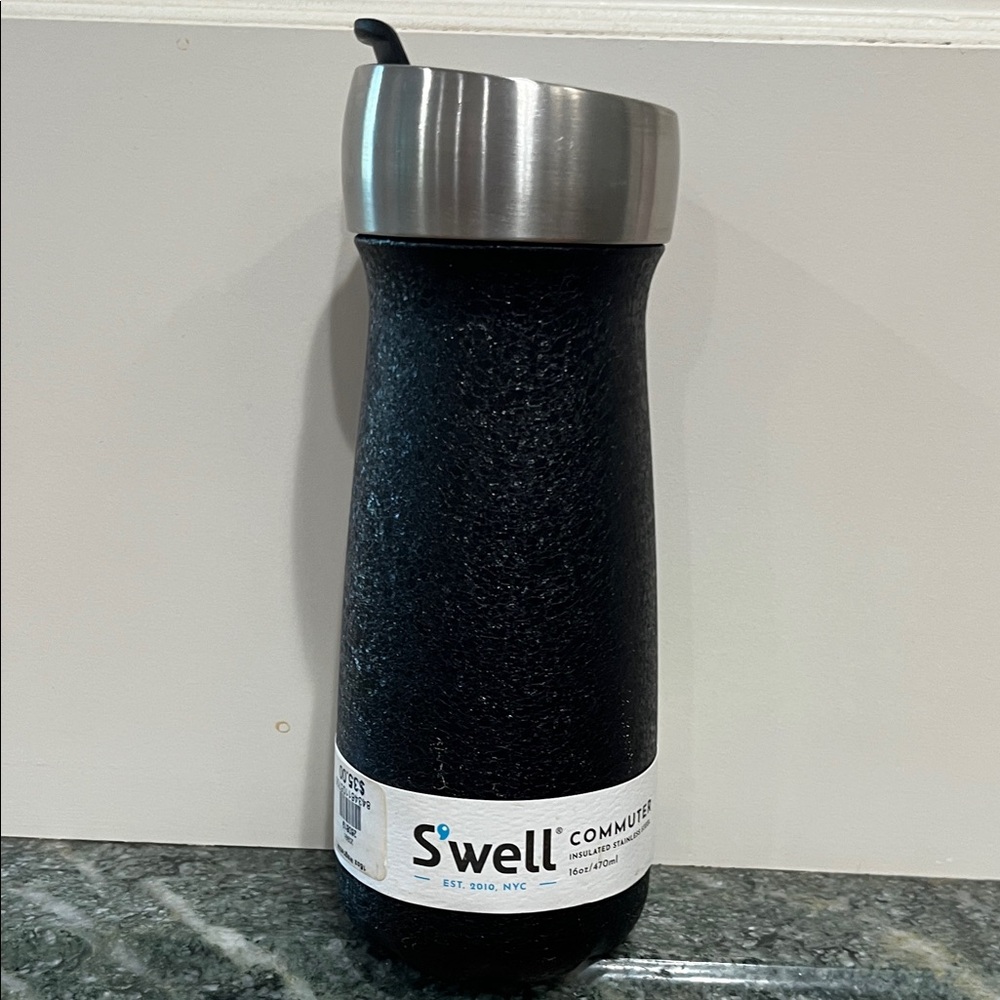 S'well Textured Black Commuter Bottle